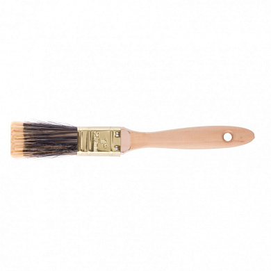 Кисть плоская Golden 1'', искусственная щетина, деревянная ручка MTX 83216