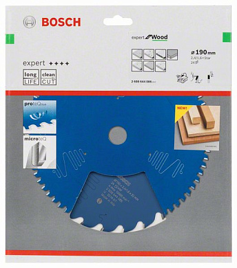 Пильный диск Expert for Wood 190xFFi мм Z24 BOSCH 2608644086