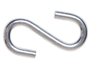 Крючок S-образный металлический 3 мм, 4 шт в зип-локе Starfix SMM1-33681-4