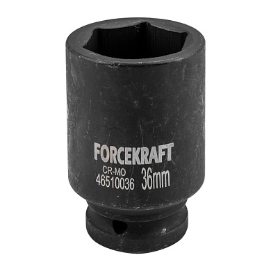 Ударная глубокая торцевая головка 36 мм. 6-гр. 3/4'' ForceKraft FK-46510036