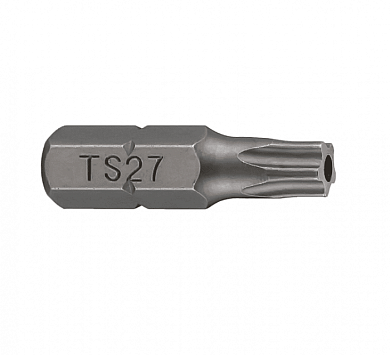Бита 5-лучевая с отверстием Torx Plus TR TS27 1/4'' FORCE 12F2527