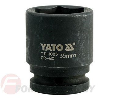 Ударная торцевая головка 6-гр. 3/4'' 35 мм. L56 мм. Yato YT-1085