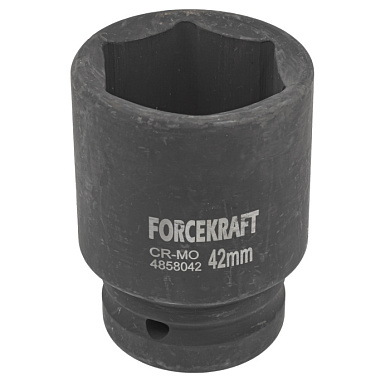 Ударная торцевая головка 42 мм. 6-гр. 1'' ForceKraft FK-4858042