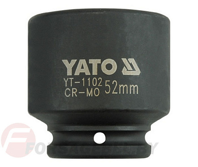 Ударная торцевая головка 6-гр. 3/4'' 52 мм. L72 мм. Yato YT-1102