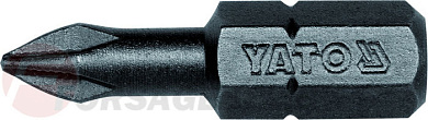 Бита крестовая PH1x25 мм, 1/4'', 50 шт. AISI S2 Yato YT-7807