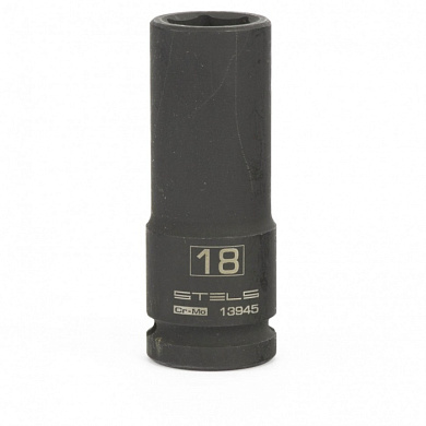 Глубокая ударная головка 18 мм. 6-гр. 1/2'' STELS 13945
