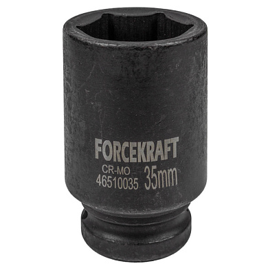 Ударная глубокая торцевая головка 35 мм. 6-гр. 3/4'' ForceKraft FK-46510035