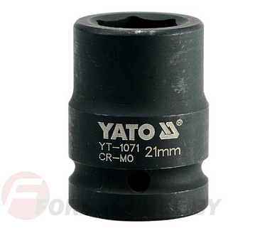 Ударная торцевая головка 6-гр. 3/4'' 21 мм. L50 мм. Yato YT-1071