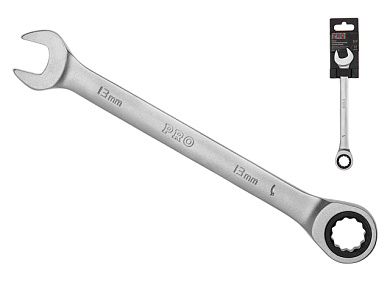Ключ комбинированный 13 мм, трещоточный, 72 зуба Pro Startul PRO-7013