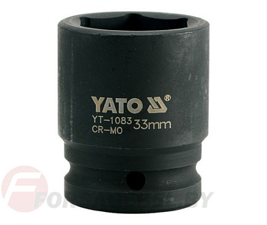 Ударная торцевая головка 6-гр. 3/4'' 33 мм. L56 мм. Yato YT-1083