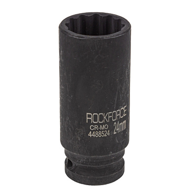 Головка ударная глубокая 24 мм, 12-гр., 1/2" RockForce RF-4488524
