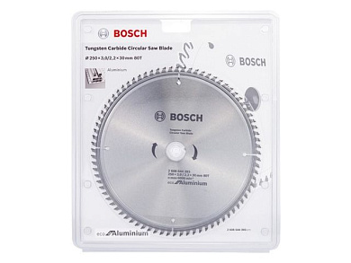 Пильный диск ECO for Aluminium 250х30 мм Z80 BOSCH 2608644393