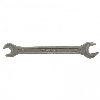 Рожковый ключ 8x10 мм. фосфатированный, ГОСТ 2839 Сибртех 14321