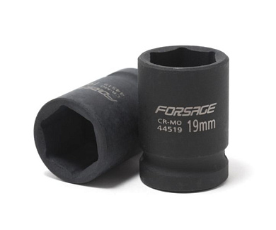 Ударная торцевая головка 6-гр. 9 мм. 1/2'' Forsage F-44509