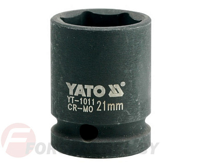 Ударная торцевая головка 6-гр. 1/2'' 21 мм. L39 мм. Yato YT-1011
