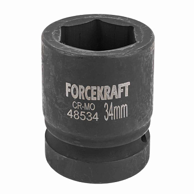Головка ударная 1'', 34 мм, 6-гр. ForceKraft FK-48534