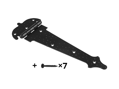 Петля-стрела фигурная, черная 250 мм Starfix SMP-67028-1