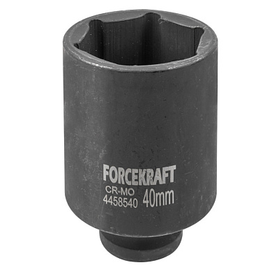 Головка ударная глубокая 1/2", 40 мм, 6-гр. ForceKraft FK-4458540