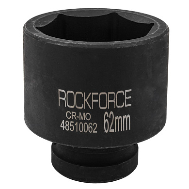 Головка ударная глубокая 1'', 62 мм, 6-гр RockForce RF-48510062