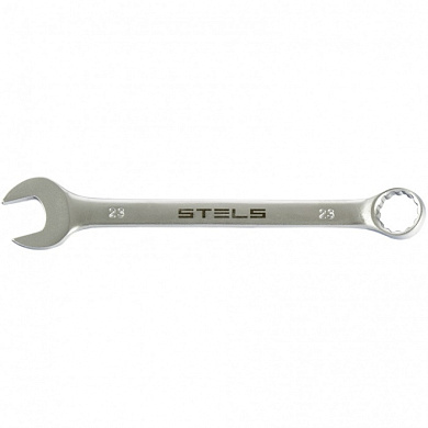 Комбинированный ключ 23 мм. матовый хром STELS 15226
