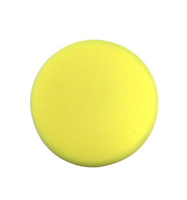Губка для полировки самоцепляющаяся 125 мм, цвет желтый Forsage F-PSP125W/Y