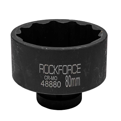 Головка ударная 1'', 80 мм, 12-гр. RockForce RF-48880