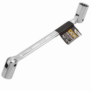 Ключ торцевой шарнирный двухсторонний 16х17 мм JCB JCB-7521617