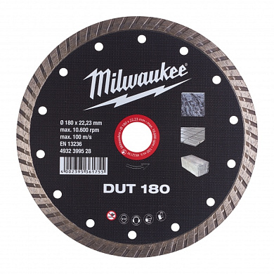 Алмазный диск DUT 180 мм Milwaukee 4932399528