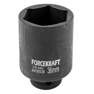 Ударная глубокая торцевая головка 36 мм. 6-гр. 1/2'' ForceKraft FK-4458536