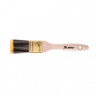 Кисть плоская Golden 1.5'', искусственная щетина, деревянная ручка MTX 83218