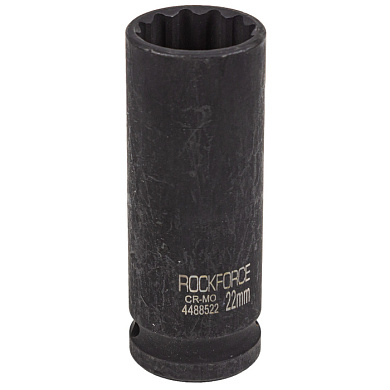 Головка ударная глубокая 22 мм, 12-гр., 1/2" RockForce RF-4488522