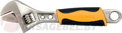 Ключ разводной с обрезиненной ручкой 150 мм. Vorel 54070