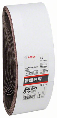 Шлифлента Best for Wood and Paint 75x533 мм Р40, 10 шт., Bosch 2608606080