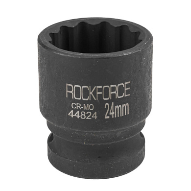 Ударная торцевая головка 24 мм 12-гр. 1/2" RockForce RF-44824