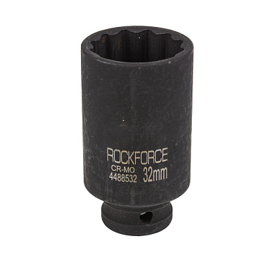 Головка ударная глубокая 32 мм, 12-гр., 1/2" RockForce RF-4488532