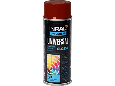 Краска-эмаль аэроз. универсальная глянцевая 400 мл RAL 3011 (Коричнево-красный) INRAL 26-7-6-016