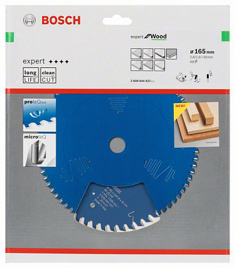 Пильный диск Expert for Wood 165x30 мм Z48 BOSCH 2608644027