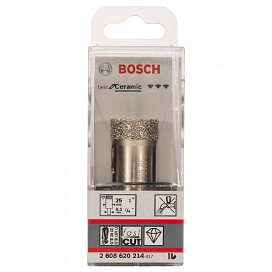 Алмазная коронка D25 мм Best for Ceramic BOSCH (2608620214)