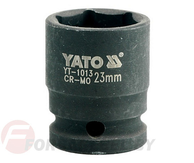 Ударная торцевая головка 6-гр. 1/2'' 23 мм. L39 мм. Yato YT-1013