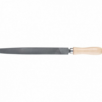 Напильник плоский, 200 мм, деревянная ручка Сибртех 16226