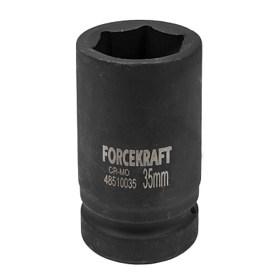 Головка ударная глубокая 1'', 35 мм, 6-гр ForceKraft FK-48510035