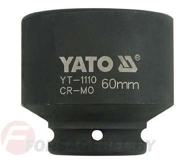Ударная торцевая головка 6-гр. 3/4'' 60 мм. L74 мм. Yato YT-1110