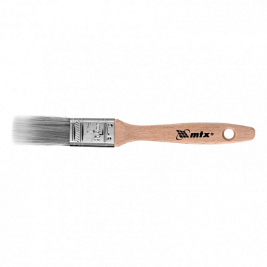 Кисть плоская Platinum 1'', искусственная щетина, деревянная ручка MTX 83315