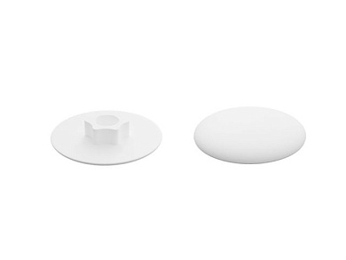 Заглушка для конфирмата, декоративная белая, 1000 шт в пакете, Starfix SM-94527-1000