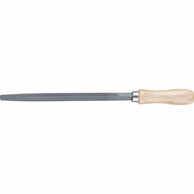 Напильник трехгранный, 250 мм, деревянная ручка Сибртех 16029
