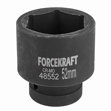 Головка ударная 1'', 52 мм, 6-гр. ForceKraft FK-48552