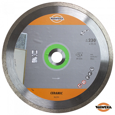 Алмазный диск по керамике 230x22,23 мм HAWERA F00Y265814