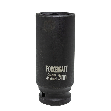 Ударная глубокая торцевая головка 24 мм. 6-гр. 1/2'' ForceKraft FK-4458524