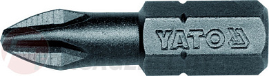 Бита крестовая PH2x25 мм, 1/4'', 50 шт. AISI S2 Yato YT-7808