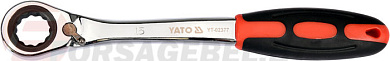 Ключ накидной с трещоткой 15 мм. CrV Yato YT-02377